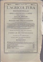 L'AGRICOLTURA MERIDIONALE 8 numeri 1888 periodico agricoltura pratica Portici