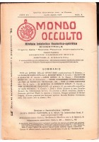 MONDO OCCULTO rivista iniziatica esoterico spiritica 1927 ANNATA COMPLETA ANNO 7