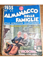 ALMANACCO DELLE FAMIGLIE 1935 Sonzogno utile istruttivo dilettevole Libro