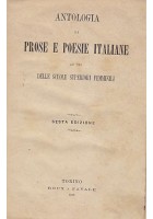 ANTOLOGIA DI PROSE E POESIE ITALIANE ad uso scuole superiori femminili - 1877