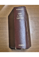 CHI L’HA DETTO? di Giuseppe Fumagalli 1983 Hoepli editore Libro