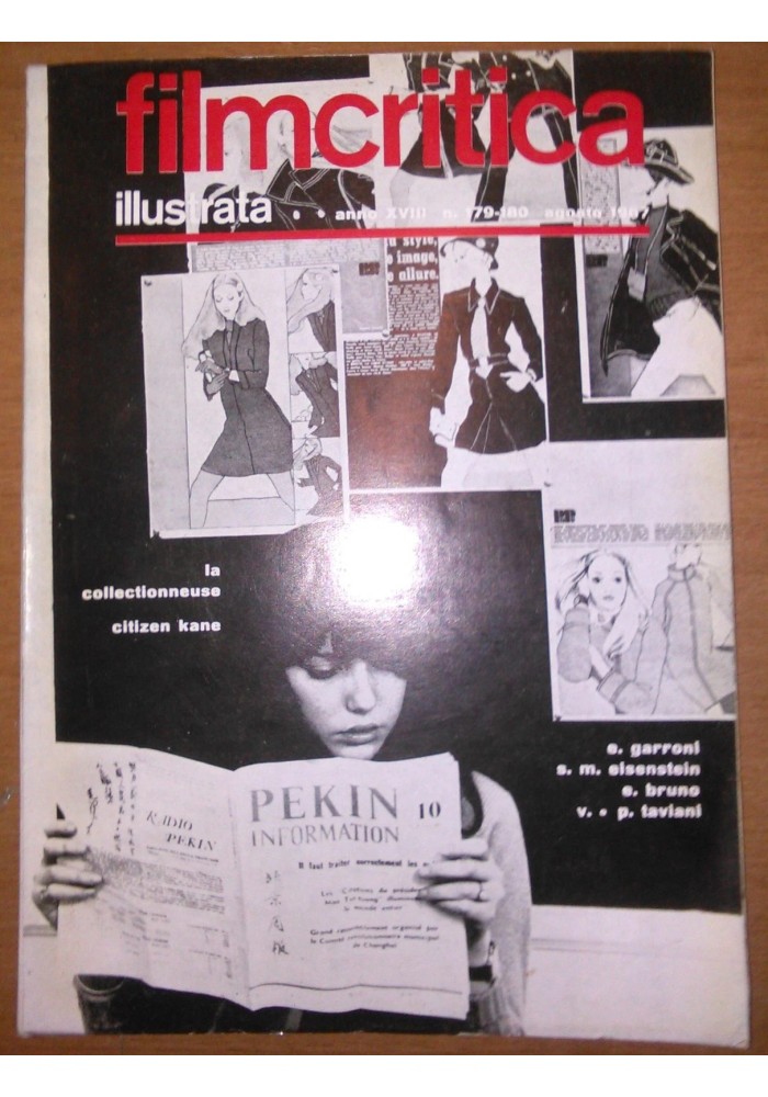 FILMCRITICA ILLUSTRATA N 179 180 agosto 1967 Garroni Eisenstein Taviani Bruno