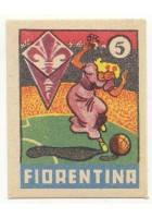 FIGURINA calcio FIORENTINA mascotte scudetto 1949 Originale Nannina vintage