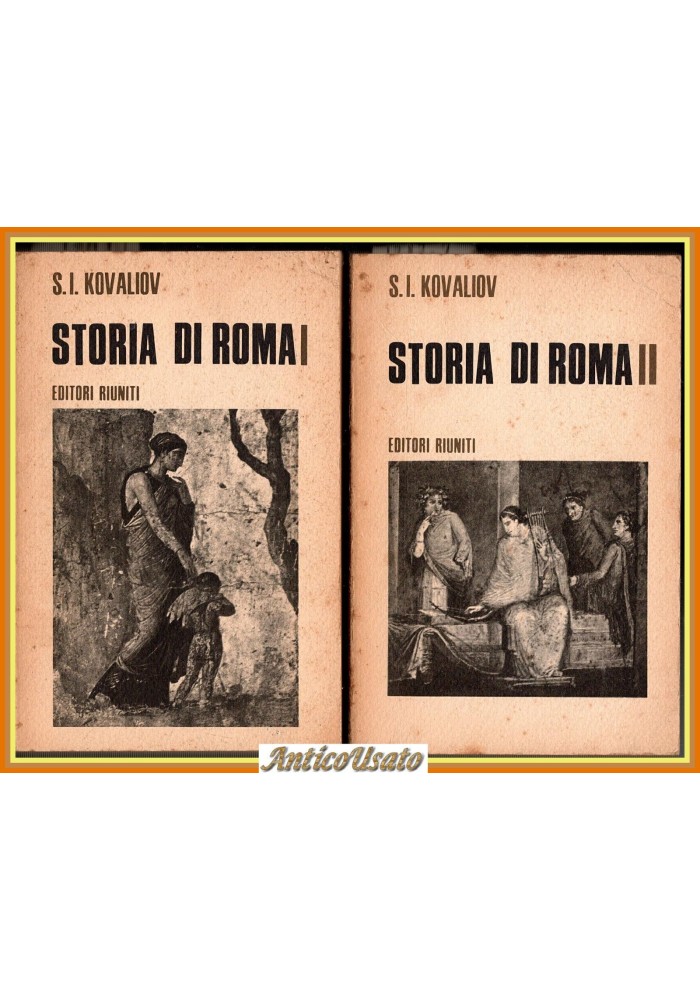 STORIA DI ROMA LA REPUBBLICA L'IMPERO 2 volumi di S I Kovaliov 1973 Libro