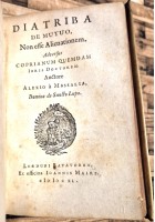 DISSERTATIO DE FOENORE TRAPEZITICO di Claudio Salmasio 1640 Officina Maire Libro
