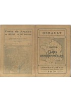 CARTES DEPARTEMENTALES DE L'HERAULT Paul Joanne 1908 Hachette