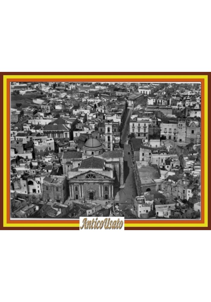 TERLIZZI Panorama dell'aereo Cartolina Viaggiata 1957 Bari