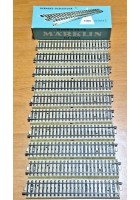 MARKLIN STRAIGHT TRACK SECTION 5106 Binari dritti 10 pezzi in scatola Vintage