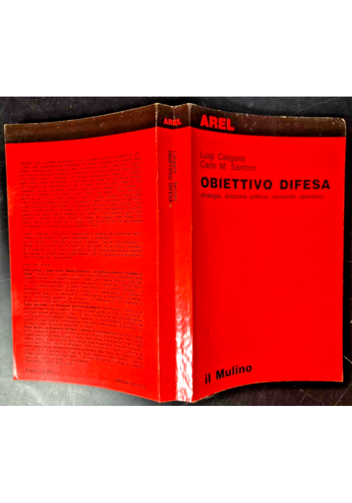 OBIETTIVO DIFESA DI LUIGI CALIGARIS E CARLO SANTORO 1986 Il Mulino Libro
