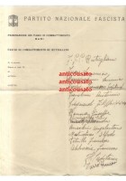 RUTIGLIANO calcio lettera intestata 1933? Autografo Vurro Francesco partita