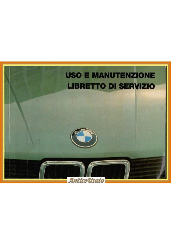 BMW USO E MANUTENZIONE LIBRETTO DI SERVIZIO 1985 Libro automobile