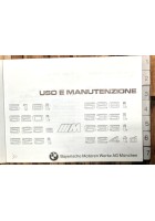 BMW USO E MANUTENZIONE LIBRETTO DI SERVIZIO 1985 Libro automobile