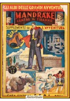 MANDRAKE CONTRO IL TIRANNO supplemento de l'avventura 1944 Casa editrice Sepi