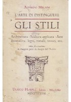 L'ARTE DI DISTINGUERE GLI STILI - Alfredo Melani 1918 Ulrico Hoepli Libro