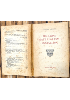 RELIGIONE MATERIALISMO SOCIALISMO di Eugenio Rignano 1920 Zanichelli Libro