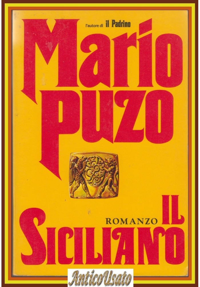 IL SICILIANO di Mario Puzo 1984 Dall'Oglio Editore Romanzo Libro