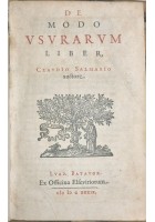 DE MODO USURARUM Liber di Claudio Salmasio 1639 Officina Elsevirorum Libro antico