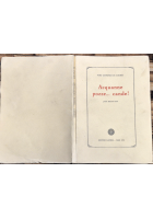 ACQUANNE POZZE CANDE Vito Antonio Di Cagno 1972 Laterza Dialetto Barese Libro