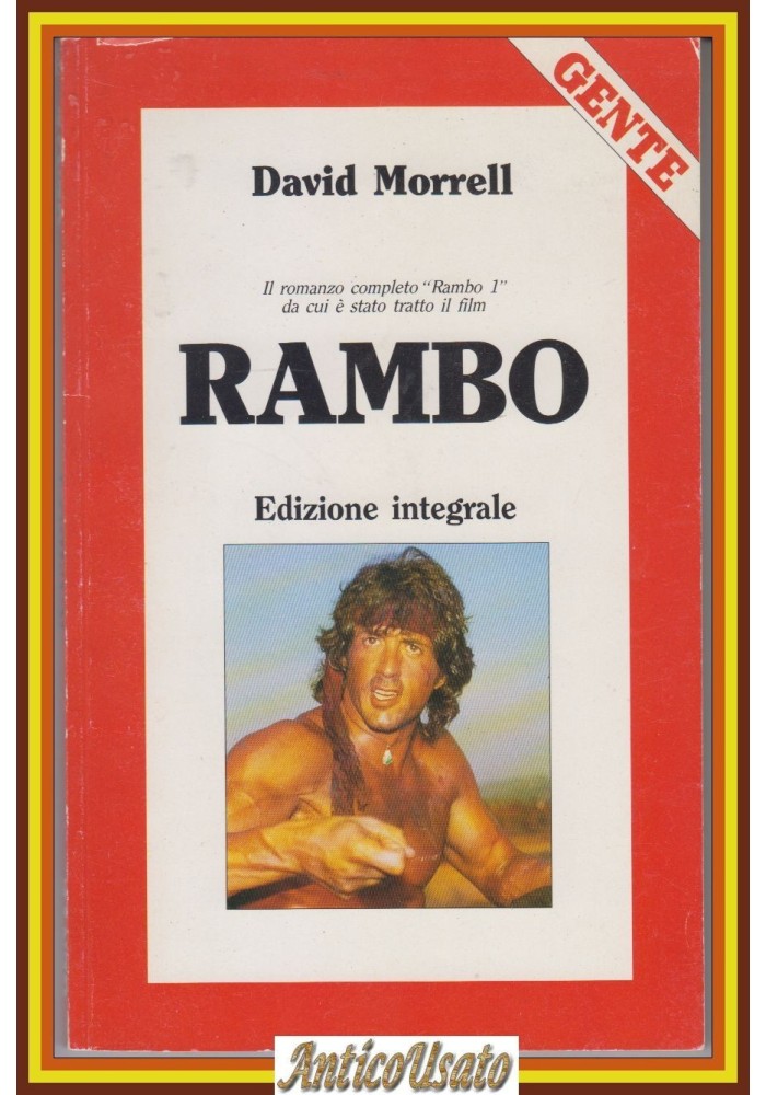 RAMBO Edizione Integrale di David Morrell Romanzo Completo 1990 Gente Libro