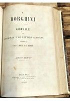 IL BORGHINI Giornale Filologia Lettere Italiane di Fanfani Arlia 1878 1880 Libro