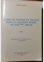 L'IDÉE DE NATURE EN FRANCE DANS LA SECONDE MOITIÉ DU XVII SIÈCLE di Tocanne 1978