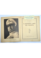 IL SECONDO LIBRO DEL FASCISTA PNF Mondadori Roma 1940 Libro fascismo
