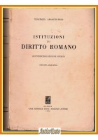 ISTITUZIONI DI DIRITTO ROMANO Vincenzo Arangio Ruiz  1982 Jovene editore Libro