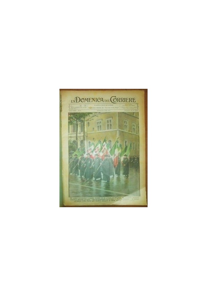 LA DOMENICA DEL CORRIERE 23 gennaio 1938 sacerdoti altare patria - Ticino gelato