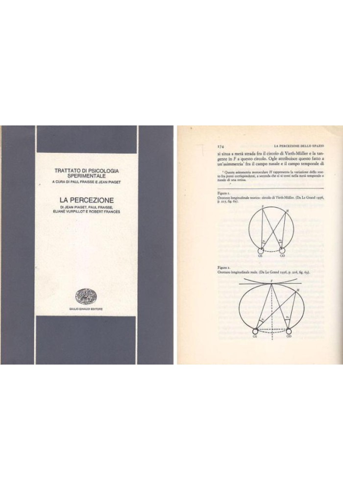 LA PERCEZIONE Piaget Fraisse Vurpillot Frances trattato psicologia sperimentale