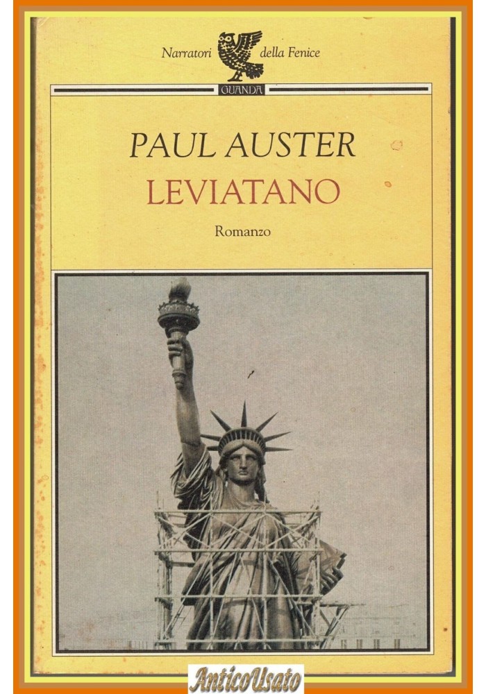 LEVIATANO di Paul Auster 2001 Guanda Narratori della Fenice romanzo Libro