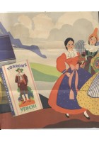 VENCHI TORRONE pubblicità depliant 1935 Chiarel illustrato studio Chiarelli