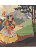 VENCHI TORRONE pubblicità depliant 1935 Chiarel illustrato studio Chiarelli
