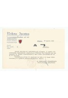 MOLFETTA SPORTIVA calcio lettera intestata 1952 girone unico serie C