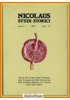 NICOLAUS STUDI STORICI Anno I 1990 Fascicoli 1 2 Centro Nicolaiani Bari rivista
