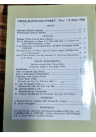 NICOLAUS STUDI STORICI Anno I 1990 Fascicoli 1 2 Centro Nicolaiani Bari rivista