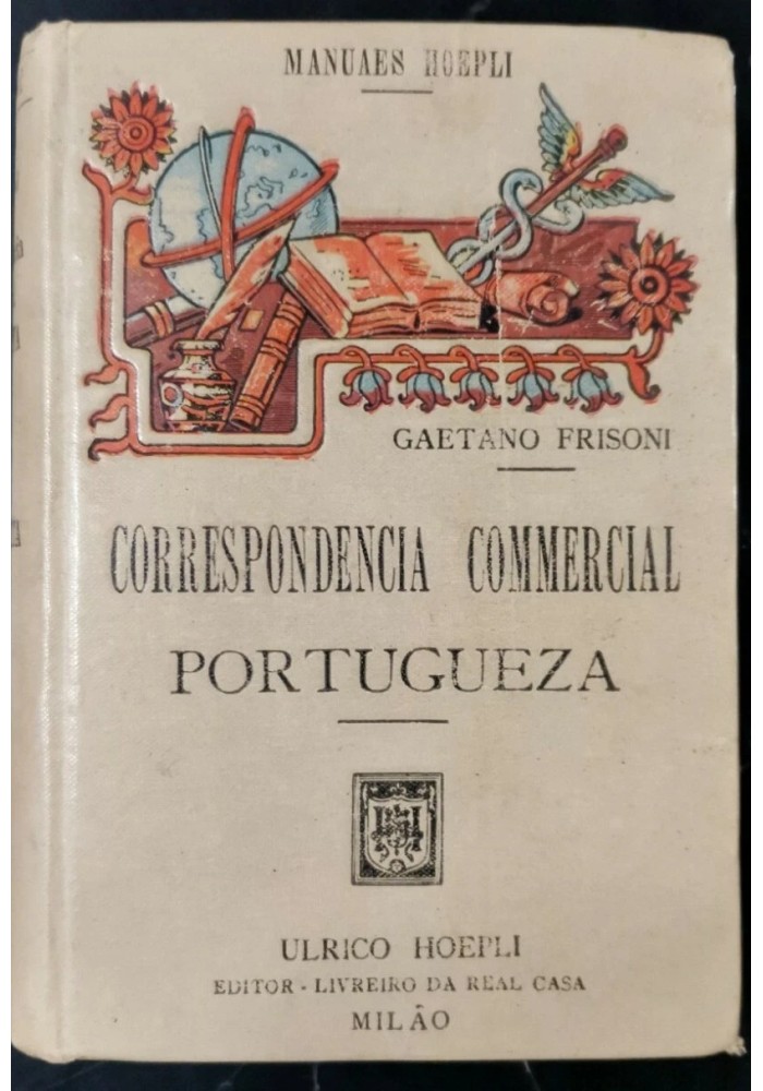 CORRESPONDENCIA COMMERCIAL PORTUGUEZA di Gaetano Frisoni 1915 Hoepli libro usato