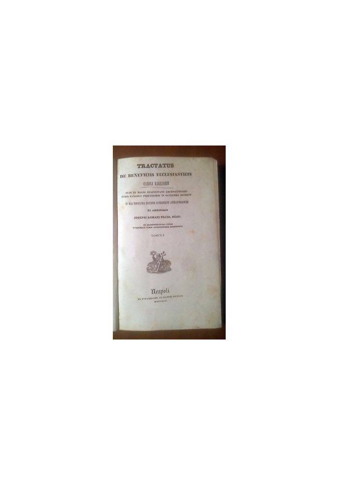 TRACTATUS DE BENEFICIIS ECCLESIASTICIS Caroli Gagliardi 3 volumi completo 1842 *