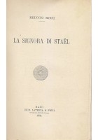 LA SIGNORA DI STAEL di Meuccio Ruini - Laterza editore 1931