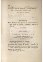 REGIO DECRETO cassa di prestiti risparmi e depositi di MARRADI 1866 ORIGINALE
