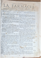 LA FARMACIA Rivista settimanale 1880 annata completa + primi numeri 1881 Antico