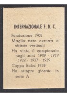 FIGURINA calcio INTER internazionale mascotte scudetto 1949 Originale Nannina