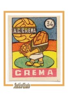 FIGURINA calcio CREMA mascotte scudetto 1949 Originale Mundus o Nannina vintage