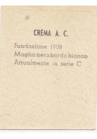 FIGURINA calcio CREMA mascotte scudetto 1949 Originale Mundus o Nannina vintage