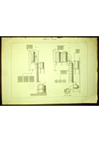 CHIMICA LAMBICCHI INCISIONE STAMPA RAME 1866 ORIGINALE