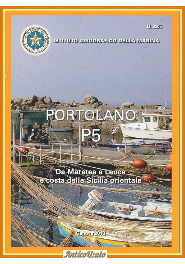 PORTOLANO P5 da Maratea a Leuca e costa della Sicilia orientale 2018 Libro