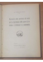 MANUALE PER LA RIPARTIZIONE SPESE DI RESTAURO AI FABBRICATI 1926 De Bono Libro