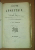 ELEMENTI DI GEOMETRIA Legendre 3 volumi in uno 1851 Vincenzo Puzziello Rubini libro antico