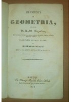 ELEMENTI DI GEOMETRIA Legendre 3 volumi in uno 1851 Vincenzo Puzziello Rubini libro antico