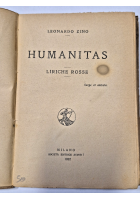 HUMANITAS LIRICHE ROSSE di Leonardo Zino 1922 Societa Editrice Avanti Libro