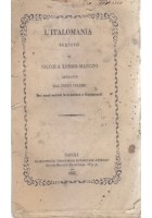 L'ITALOMANIA scritto di Nicola Longo Mancini 1855 Napoli Androsio Libro antico